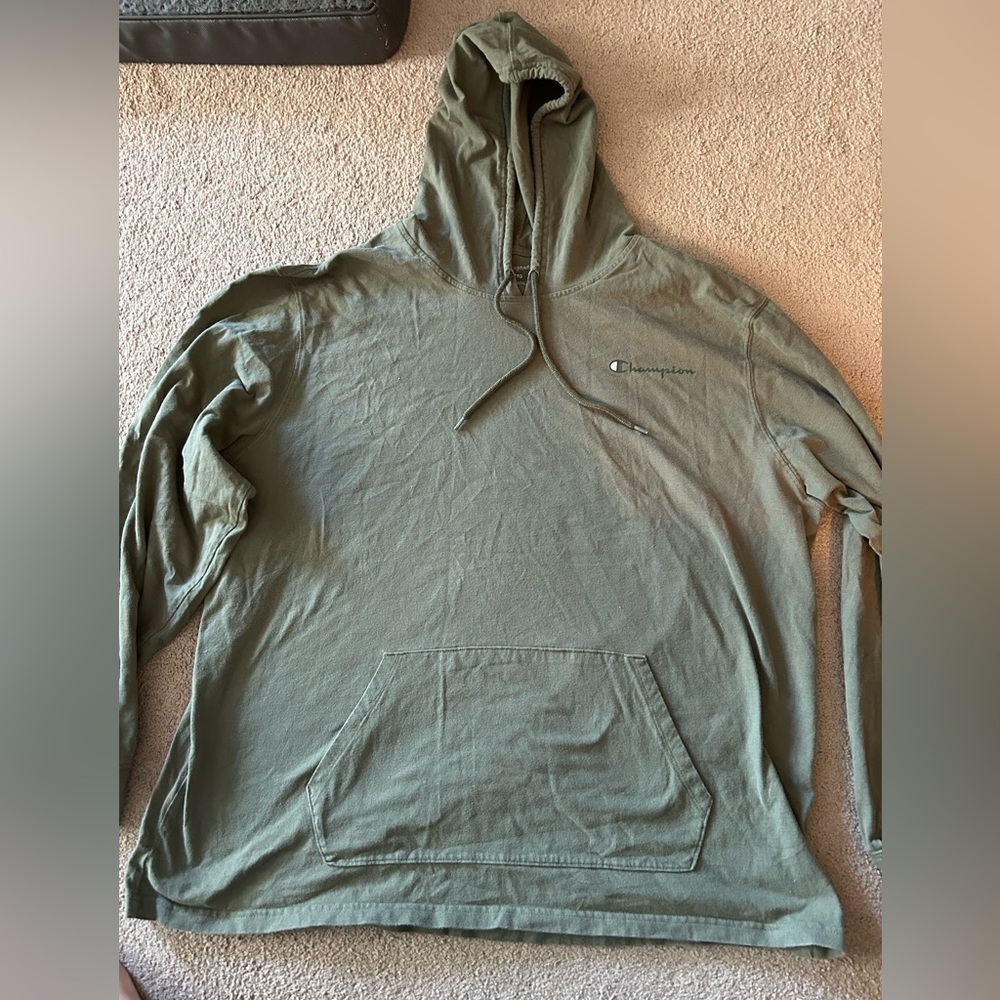 Champion Men's Olive Hoodie